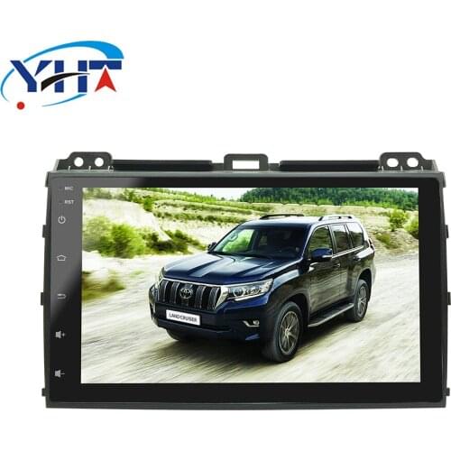 2din 9" Quad Core 1+16G Android 8.1 Car Stereo Radio DVD Player with BT Wifi HD 1024*600 MirrorLink for Toyota Prado 2004-2009