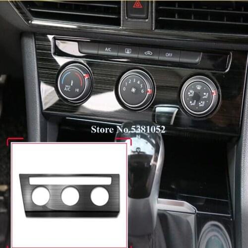 Car Air Conditioning Knob Panel Frame Trim For Volkswagen VW Jetta MK7 2019 2020 Accessories Car Accessories