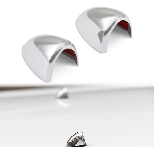 Car ABS Chrome water spray nozzle cover sticker sprinkler head wiper accessory for Chevrolet Cruze 2009 - 2014