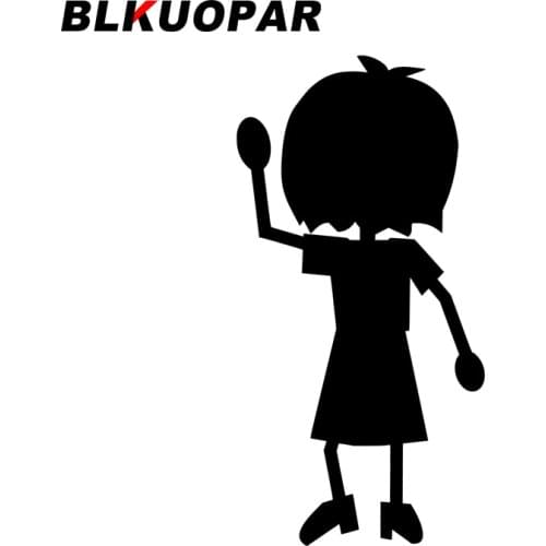 BLKUOPAR for Hello Girl Car Stickers Vinyl Decals Windshield Surfboard Waterproof Skateboard Motocycle Sunscreen DIY Goods