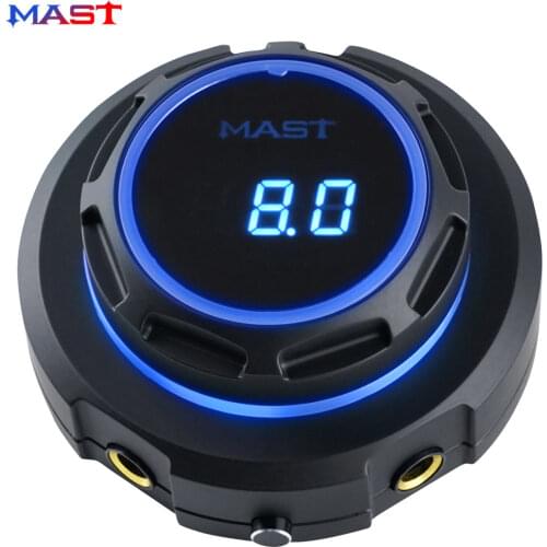 Mast OLED Round Tattoo White Display Screen Power Supply for Coil & Rotary Tattoo Machines Tattoo Supplies