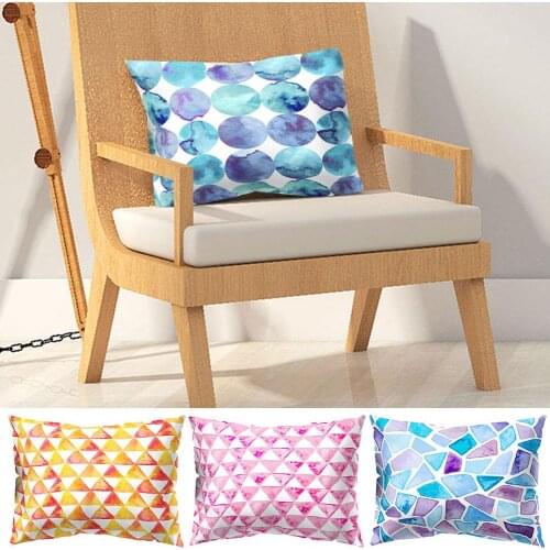 Geometric Circle Wave Star Stripe Print Sofa Car Pillow Case Cushion Cover Decor