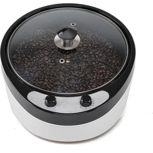 110V/220V Electric Coffee Roaster Grains Peanuts Sesame Baking Machine Tea Dryer Temperature Control High Capacity 1200W