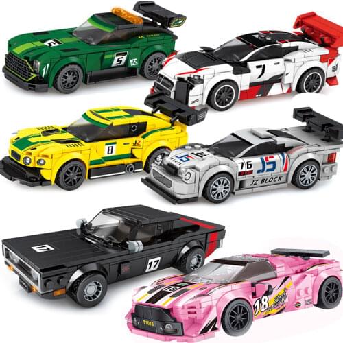 City Speed Champion Racing Car Building Block Kit Off Road Vehicle Garage Model Bricks Educational DIY Toys for Children 2021
