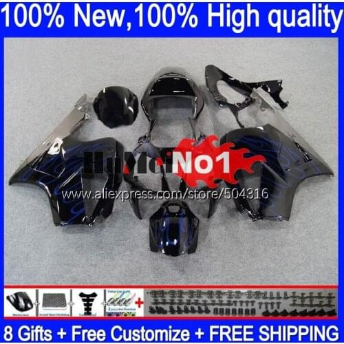 Body For HONDA VTR1000 RC51 01 02 03 2004 2005 2006 125MC.29 blue flames SP1 SP2 VTR 1000 2000 2001 2002 2003 04 05 06 Fairing