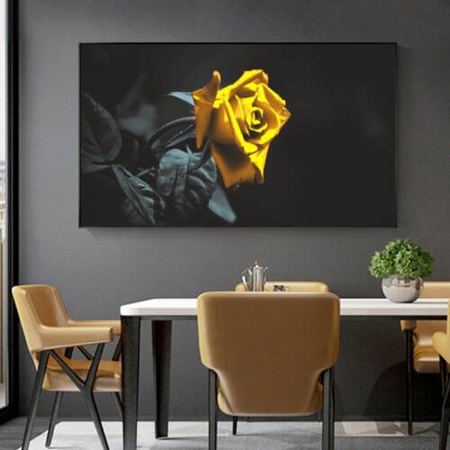 Creative wine glasses black gold champagne glass rose theme print posters hotel ktv home decor restaurant wall canvas painting
