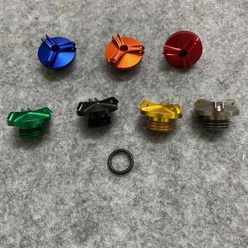 Motorcycle CNC Engine Oil Filter Cup Plug Cover Oil screw cap For HONDA CRF250L M CRF250RALLY TRX450R RX CRF1000L CR500R CB250F