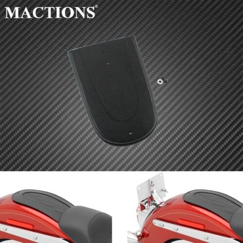 Motorcycle Solo Seat Flame Rear Fender Bib Cover Cushion Black Leather For Harley Sportster XL 1200 883 72 2004-2017 Custom