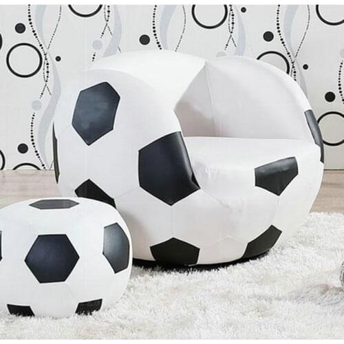 Lazy Sofa Single Sofa Creative Small Sofa Recliner Football Sofa Supporting Footstool Changing Shoe Stool Bed Room Furniture
