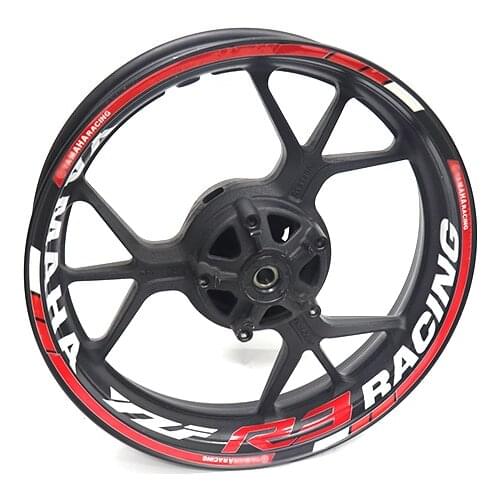 New high quality Fit Motorcycle Wheel Sticker stripe Reflective Rim For Yamaha YZF R3