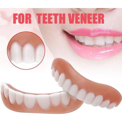 New 4th Generation Denture Teeth Sticker Silicone Simulation Braces Teeth Dropshipping Teeth and Up Down Y1L4