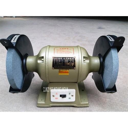 New arrival S3SAT-200 Bench Grinder Grinding Machine Electric Polishing Machine 220V / 380V 50 / 60Hz 550W 2840r / rpm 200mm Hot