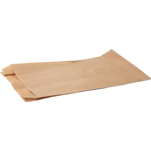 Ecorigin brown kraft paper bag for bakery. Gift/bags of 100 units. (12x23 cm)