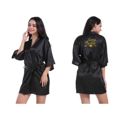 Personalized Portugal noiva gang da novia robes bride to be team bride bachelor party favors robe kimono bridal gift