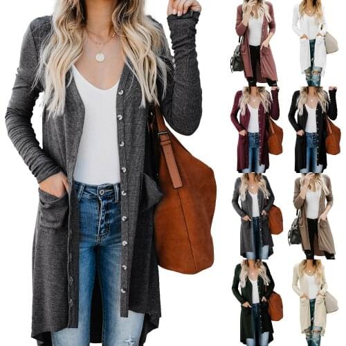 Sexy baby 001 Winter womens clothing casual fashion solid color buttoned cardigan MCN