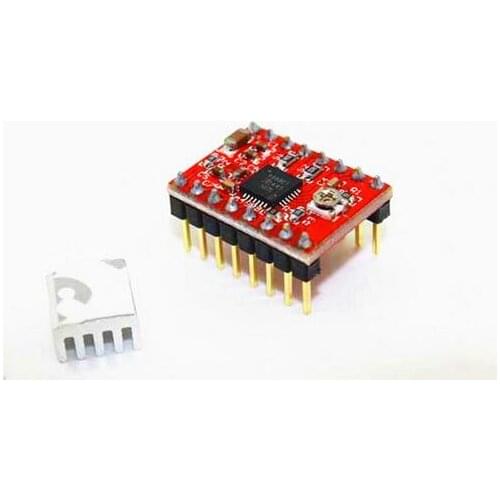 5Pcs Reprap Stepper Driver pololu A4988 stepper motor driver module with aluminum heat sink for ramps 1.4 3D printer Hot Sale
