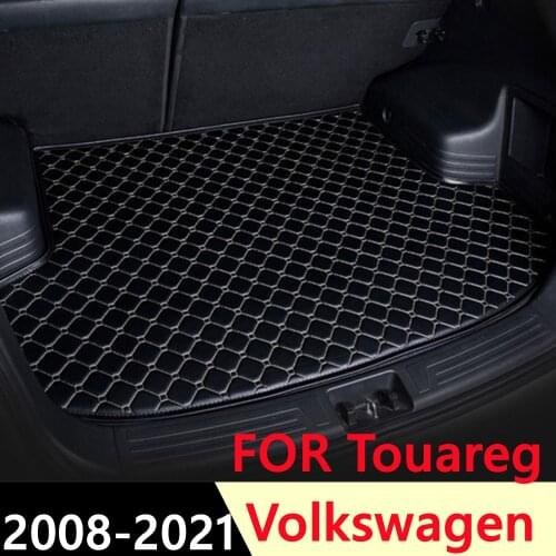 SJ Custom Waterproof Car Trunk Mat AUTO Tail Boot Tray Liner Cargo Pad Protector Fit For Volkswagen VW Touareg 2009 2010 11-2021