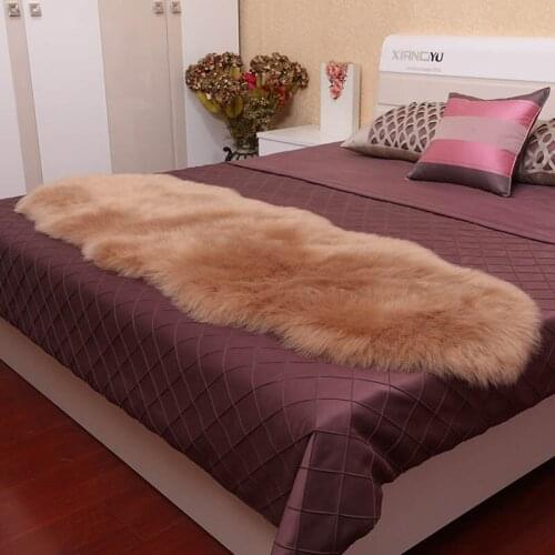 Bedroom Sleeping Artificial Wool Floor Rug Hotel Plush Bed Carpets Outdoor Bag Shop Supplies