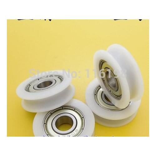 U groove ball bearing BS0524U 0524UU 0521UU 625ZZ 625Z 625 U0524-7 window door bearing 5x24x7mm sliding door wheel POM coated