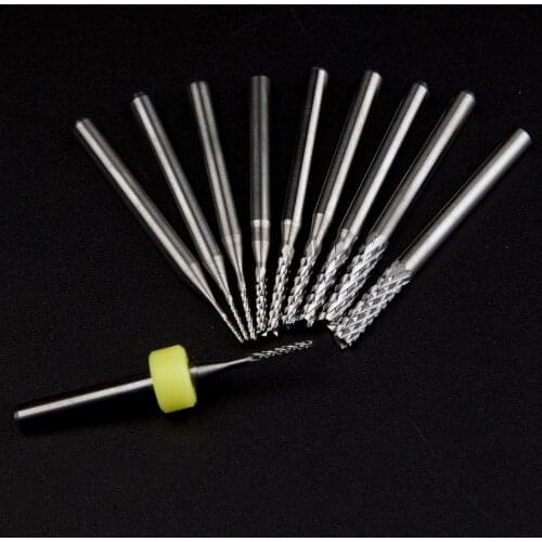 0.6mm-3.175mm 5pc 10pc PCB milling cutter Carbide end mill CNC cutter mini drill bit Tungsten Carbide router PCB routering tool