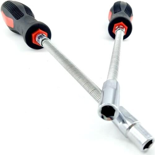 Flexible Hose Clamp Nut Driver W/Flip Sockets Hose Clamp Set Socket Size 6mm or 7mm