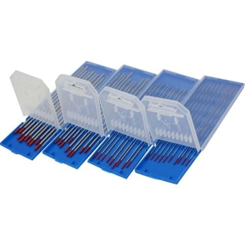 10PCS/Box WT20 Red TIG Welding 2% Thoriated Tungsten Electrode 1.0 1.6 2.0 2.4 3.0 3.2mm
