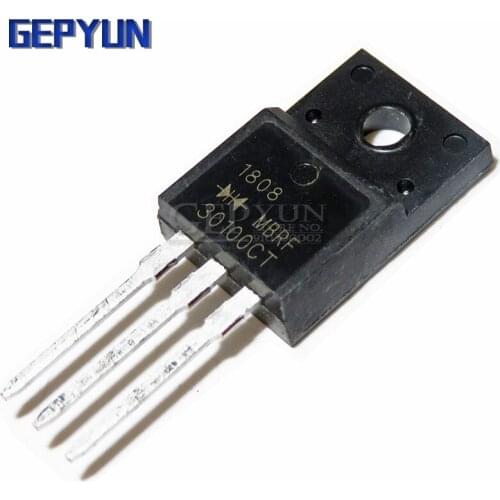 10PCS MBRF30100CT 30100CT MBRF30100 TO-220F Schottky & Rectifiers 30A,100V Gepyun