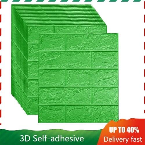 3d Wall Stickers Imitation Brick Bedroom Decoration Panel Living Room Kitchen Tv Background Wall Self-adhesive Home Decoration