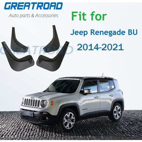 4Pcs/Set Car Mudflaps Splash Guards Mud Flap Mudguards Fender For Jeep Renegade BU 2014-2018 Car Styling Accessories