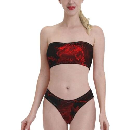 Anime Cartoon Kawaii swimming suit for Women young Girls Akatsuki (14) Bandeaukini 2021 Swimming Suit Bkini