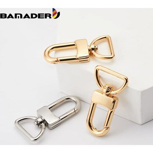 BAMADER Metal Bag Buckle Classic Carabiner Purse Shoulder Strap Hooks Buckle Lobster Swivel Hook Key Ring Hardware Accessories