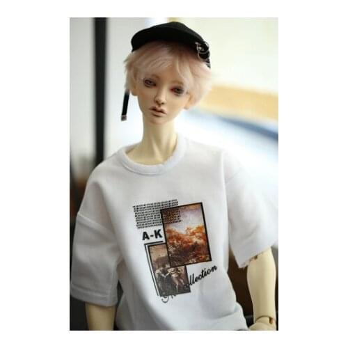 BJD 1/3 T-shirt with print doll clothes for 1/3 BJD SD DD doll size uncle doll ghost 2 size doll accessories BJD clothes