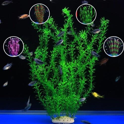 Large Artificial Underwater Plants Aquarium Fish Tank Multicolor Ornament Decoration Green Purple Water Grass Viewing Decor