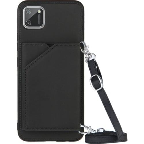 Strap Case for OPPO Realme 6 7 C15 C11 A9 A5 2020 A53 F17 PRO A72 A52 Shockproof Wallet Card Leather Necklace Crossbody Cover