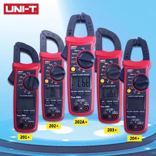 UNI-T Digital Clamp Meter UT201+/UT202+/UT203+/ut204 Plus/UT202A+ 400-600A Automatic Range True RMS High Precision Multimeter