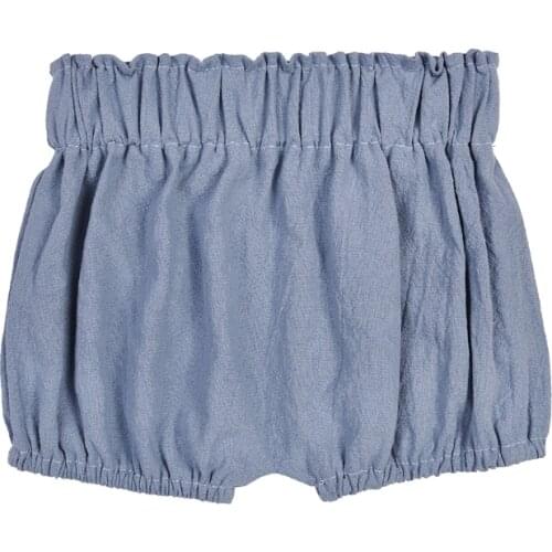 Baby Boy Girls Cotton Shorts Diaper Cover Baby Ruffle Bloomer Infant Panties Toddler Summer Solid Color Shorts