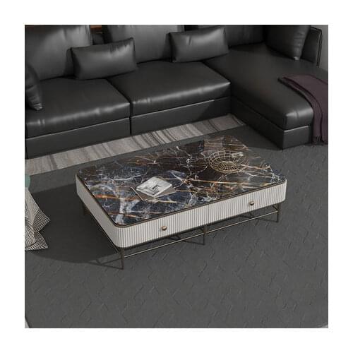 Nordic Style Modern Minimalist Black Marble Coffee Table Mat Waterproof Kitchen Pattern Oil Tablecloth Glass Soft Cloth