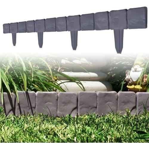 Edgings Garden Lawn Picket Fence Grass Flowerbeds Plant Borders Plastic Wall Fencing Board Garden Yard Decoration