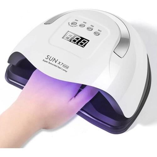 180W Nail Drying Lamp SUN X7 Max Nail Lamp 57LED UV Lamp Powerful Nail Gel Dryer Lamp Professional Manicure Lamp