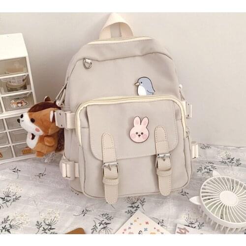 Fashion Backpack Women Kawaii Shoulder Bag for Teenage Girls Multi-Function Small Bagpack