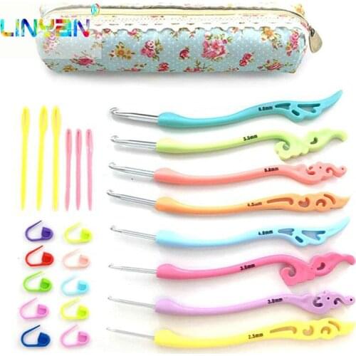 Crochet tool set agulha de croche crafts cross stitch embroidery costura machine knitting needles set knitting styling tools t64