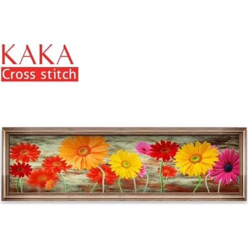 Cross stitch kits,Embroidery needlework sets with printed pattern,11CT-canvas for Home Decor Painting,Flowers Full NCKF129