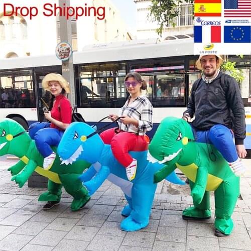 Adult Or Kids Inflatable Ride On Walking Dinosaur Animal Cosplay Costume Thanksgiving Christmas For Wome Children Fancy Dress