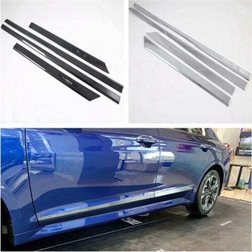 Car Body Side Door Moulding Trim Cover Chrome ABS For KIA K5 2020 2021 Car Styling Moldings Decoration