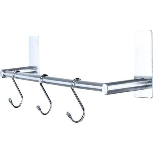 Towel Rail, High-Quality Stainless Steel Look, Towel Hook, Towel Holder Without Drilling, Towel Rail 40 Cm