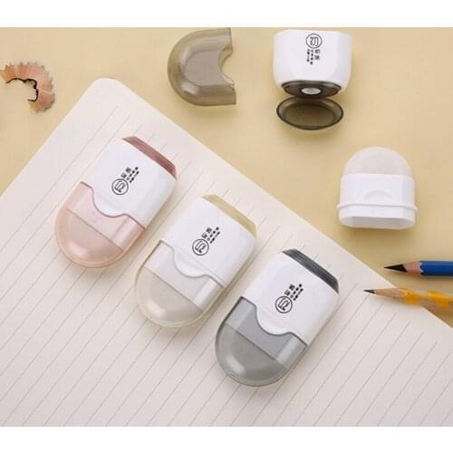 Novelty Eraser Pencil Sharpener 2-in-1 Back to School Gift for Kid Boy Girl