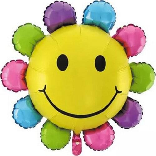 The new hot aluminum balloons wholesale birthday wedding party childrens toys Foil Balloons Sunflower Sun flower