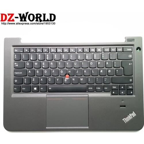 New C Cover Palmrest Upper Case With DK Danish Backlit Keyboard Touchpad for Lenovo Thinkpad S3 S431 S440 Laptop 04X1001 04X0964