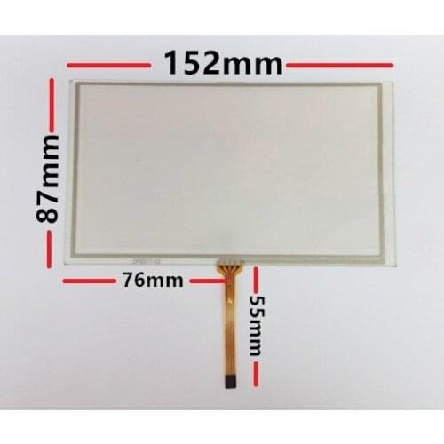 New 6.2 inch resistive car touch screen GPS navigation car touch screen external screen 152*87mm