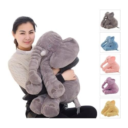 Dropshipping 40/60cm Appease Elephant Pillow Soft Sleeping Stuffed Animals Plush Toys Baby Playmate gifts for Children